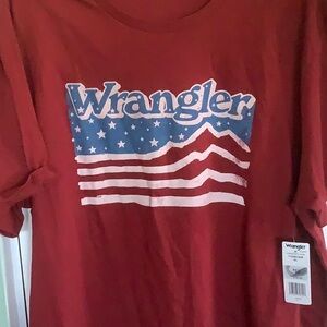 Wrangler Red and Blue Graphic Tee